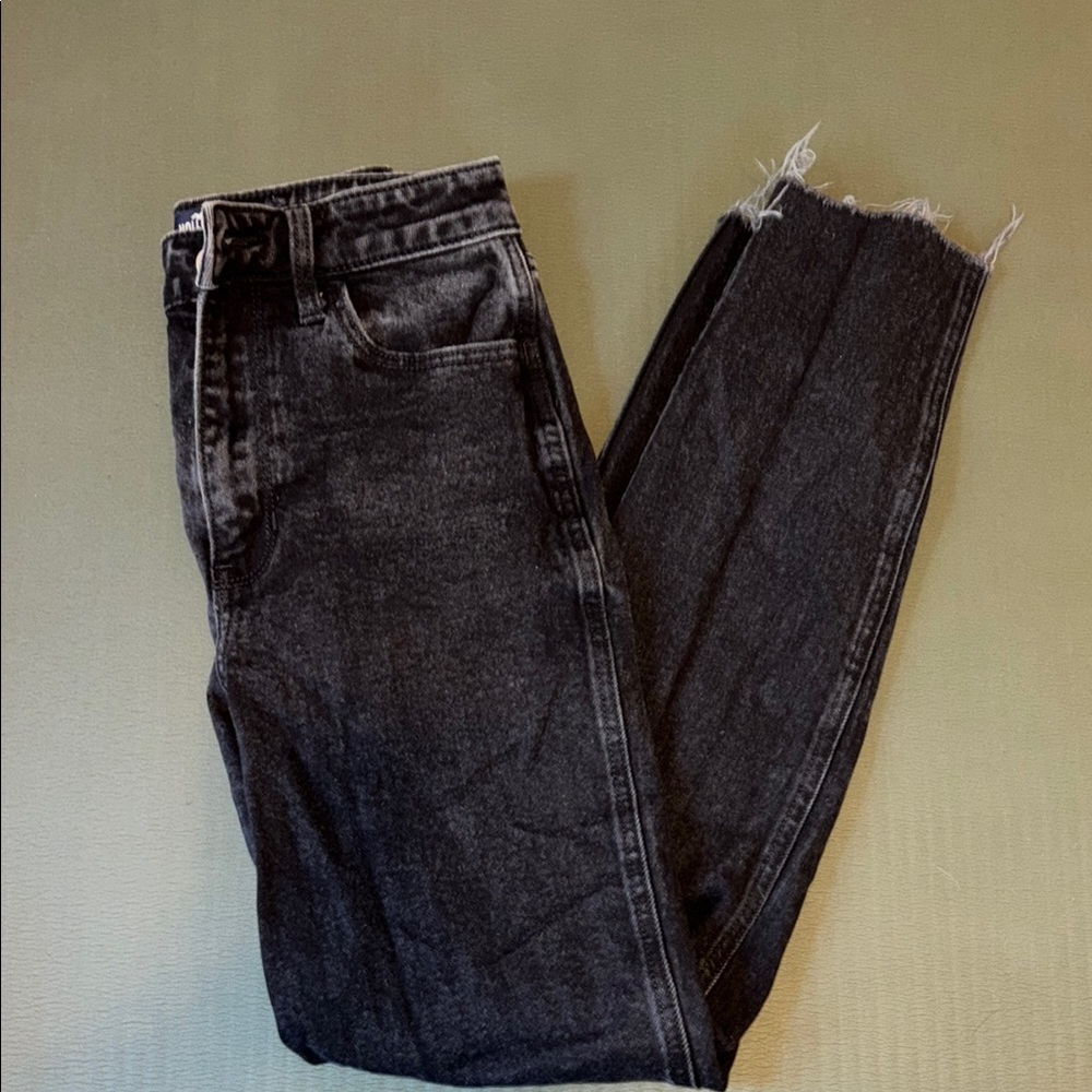 Hollister Black Distressed Denim Jeans